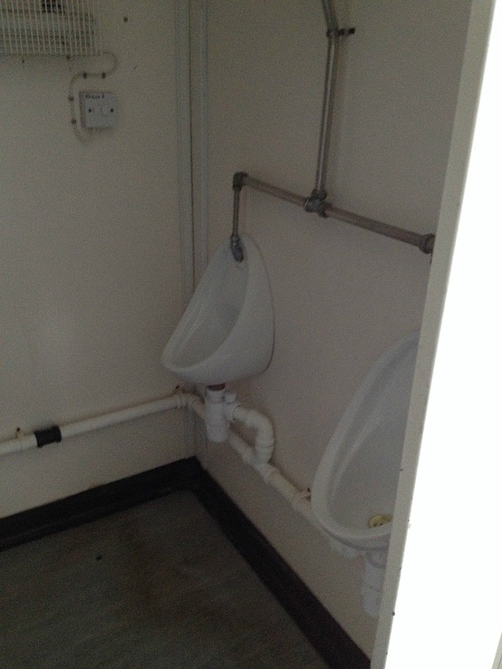 12ft x 8ft Refurbished Shipping Container Toilet Block for sale urinals