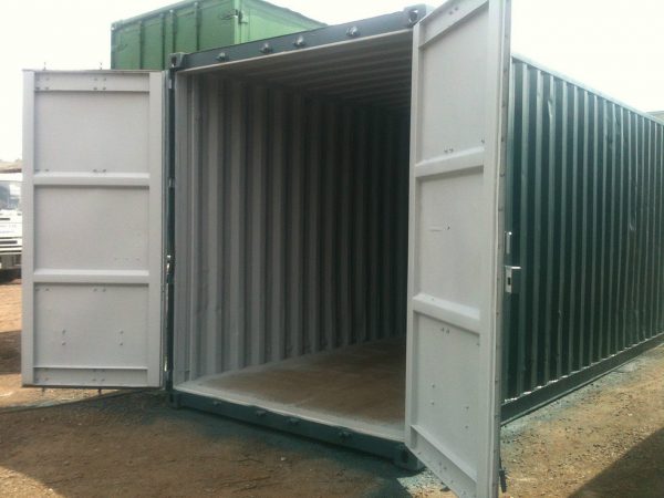 40ft x 8ft Used High Cube Shipping Container open doors