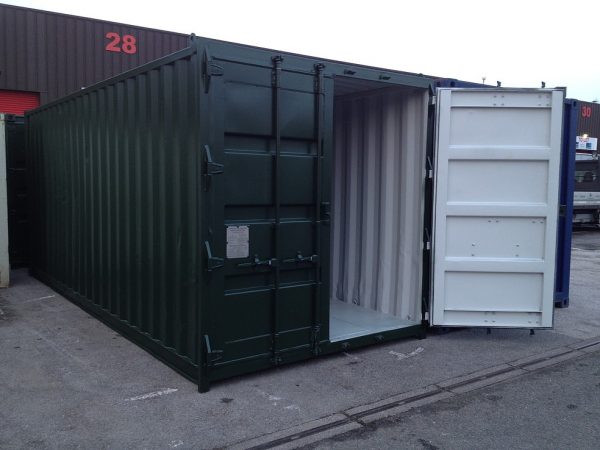 Used Shipping Container Open Door