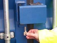 shipping container lock box
