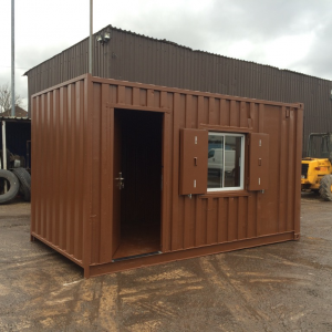 15ft x 8ft Used Shipping Container with Window