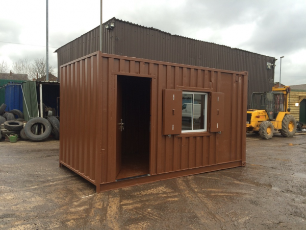 15ft x 8ft Used Shipping Container with Window