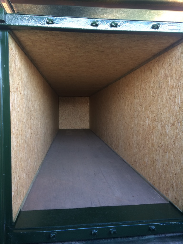 40ft x 8ft Lined Shipping Container