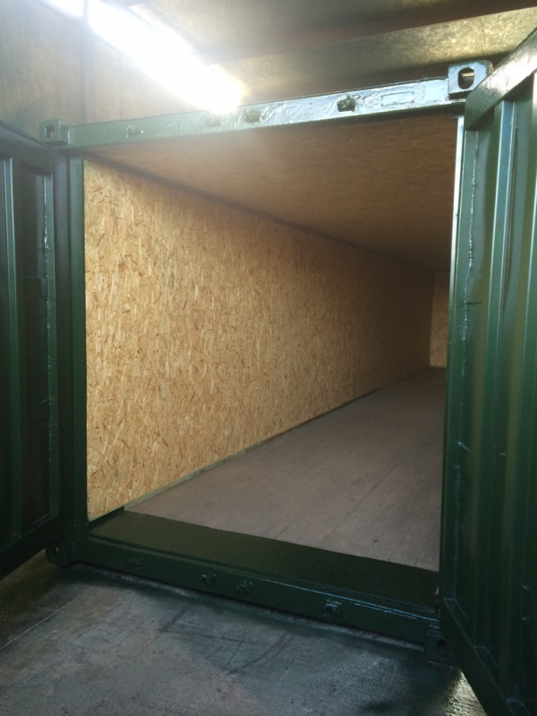 40ft x 8ft Lined Shipping Container