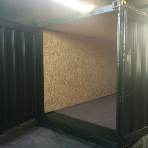 40ft x 8ft Lined Shipping Container