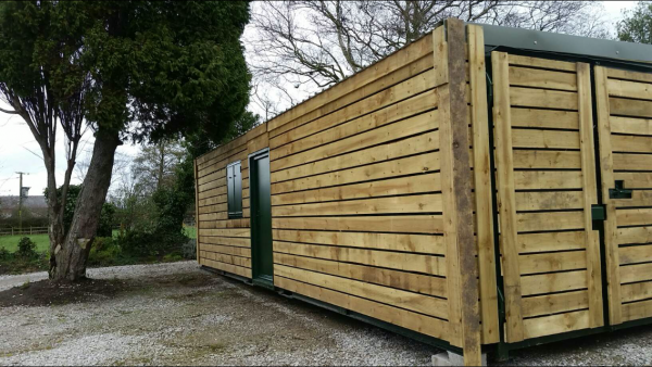 32ft x 8ft Fully clad, fully insulated portable office