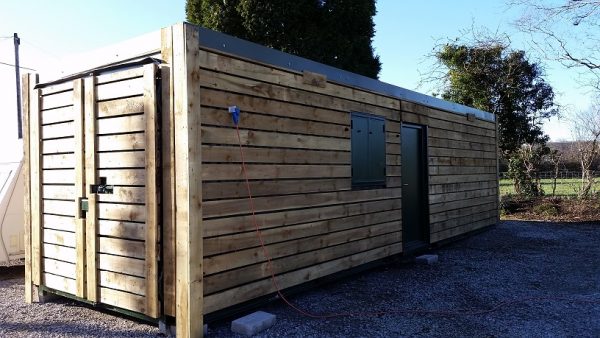 32ft x 8ft Fully clad, fully insulated portable office