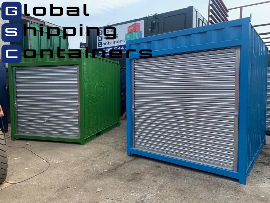 10ft x 8ft Used Shipping Container With Roller Shutter www